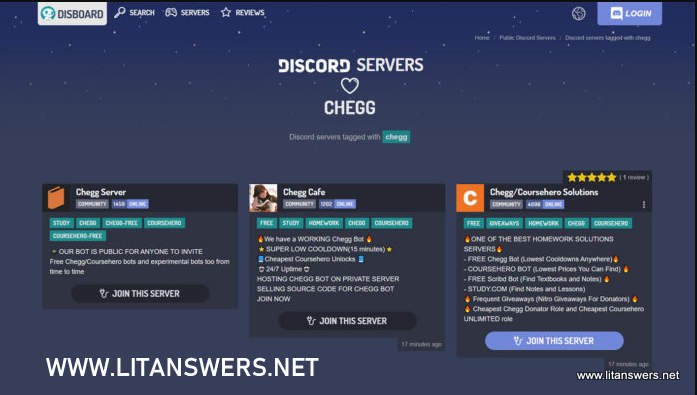 Use Discord for Free Chegg Answers